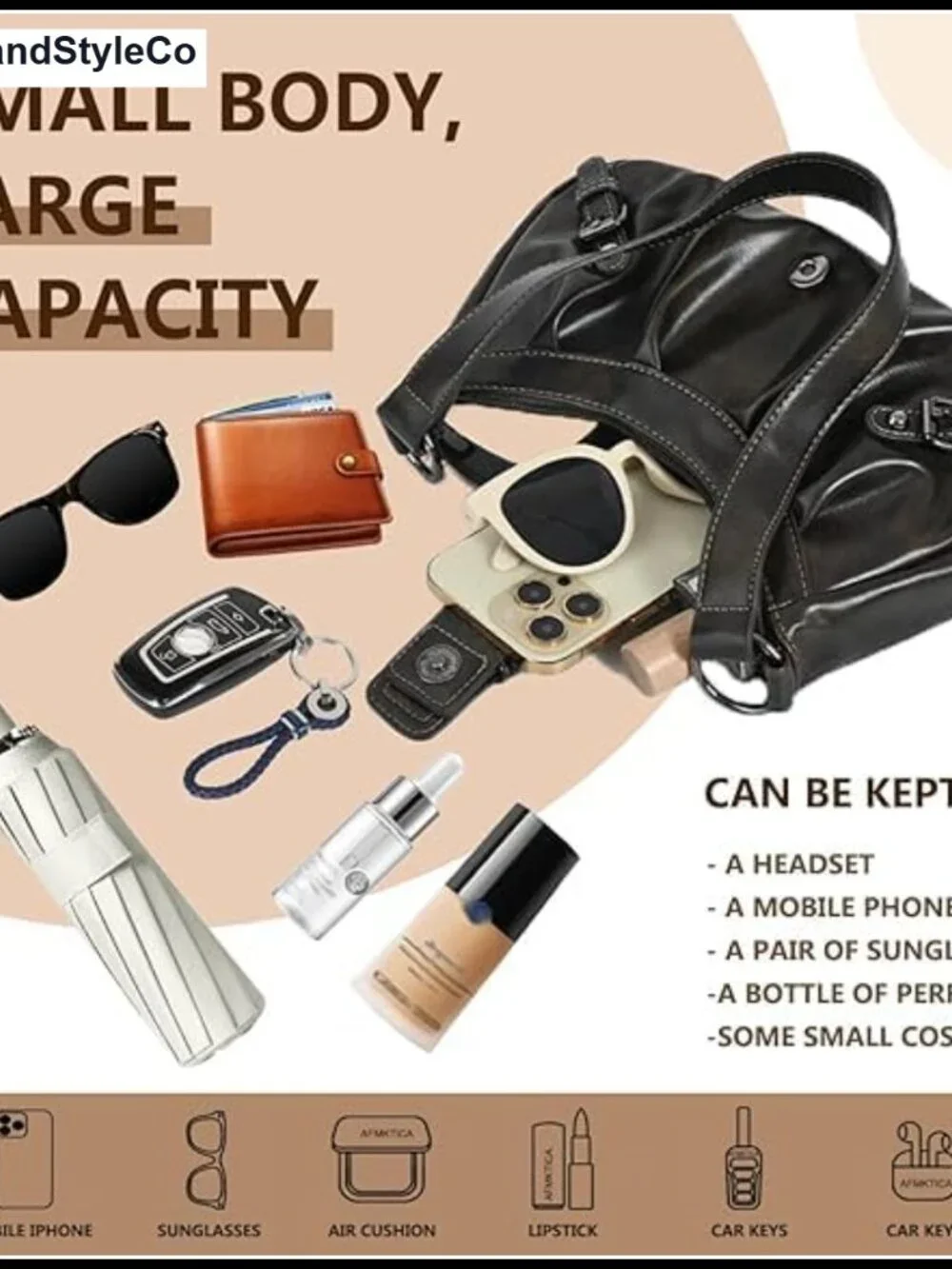 Y2K Faux Leather Hobo Purse for Women Top Handle Shoulder Bag Punk Clutch